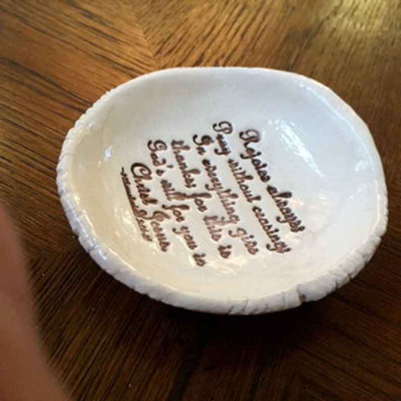 Rejoice Always Scripture Dish