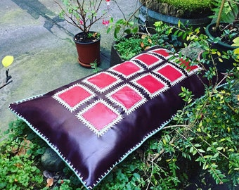 XXL leather pillow/ cushion