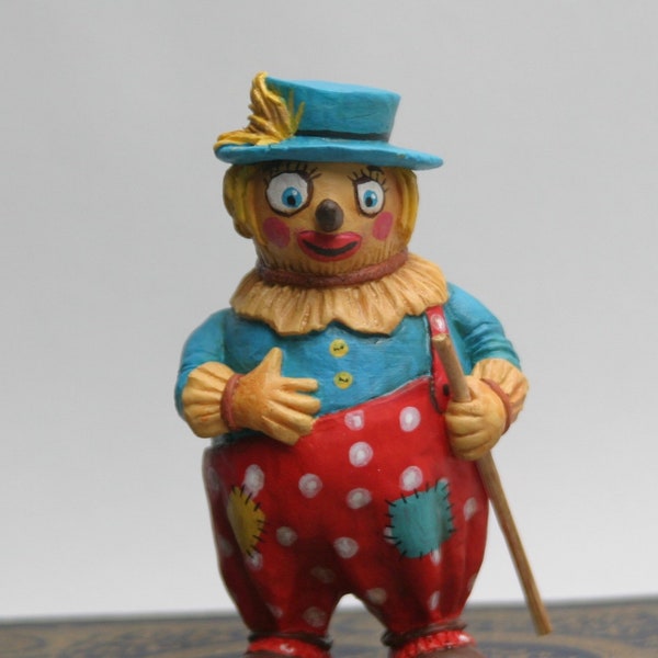 Figurine résine collection Magicien d'Oz, épouvantail peint à la main.
