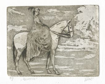 Original Etching "Princess"