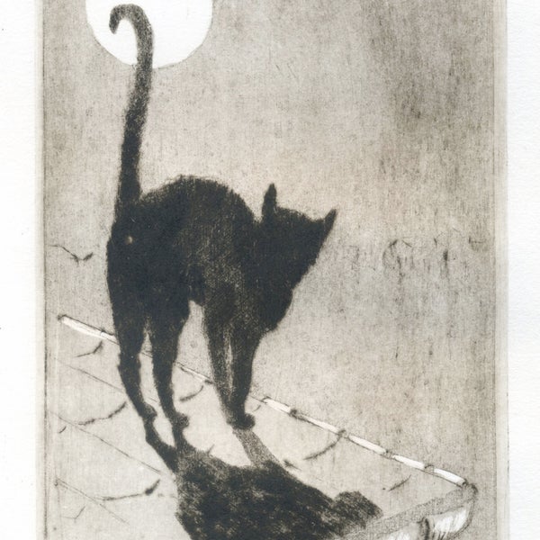 Original etching "Director of the Moon"