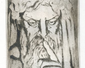 original engraving "silence"