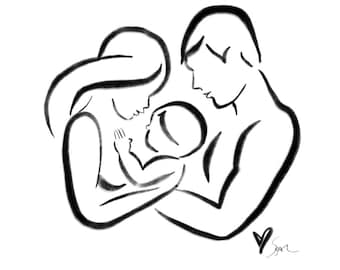 Family of Three Digital Download
