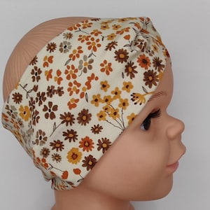 Hairband, headband, jersey, flowers, beige, children and adults