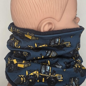 Loop, Schal, Halssocke, gefüttert mit Fleece, lange mitwachsend