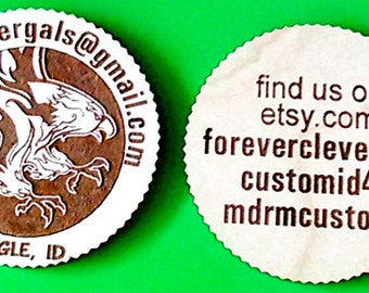 Wooden coin | Etsy