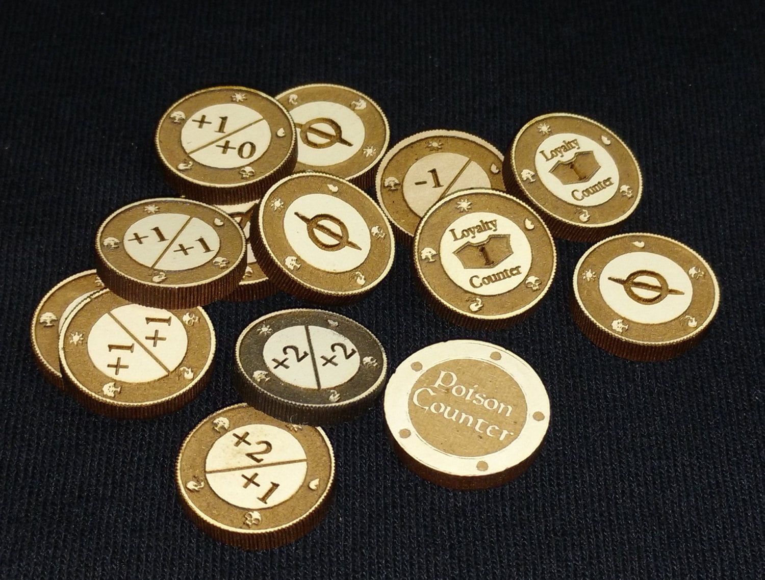Wooden 5 Counters for Magic the Gathering Sold in sets of Etsy
