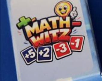 Math Witz Card Game Positive & Negative numbers. Strategic. Challenging. Mathmatics learning game. Great for mind calculations Add/subtract