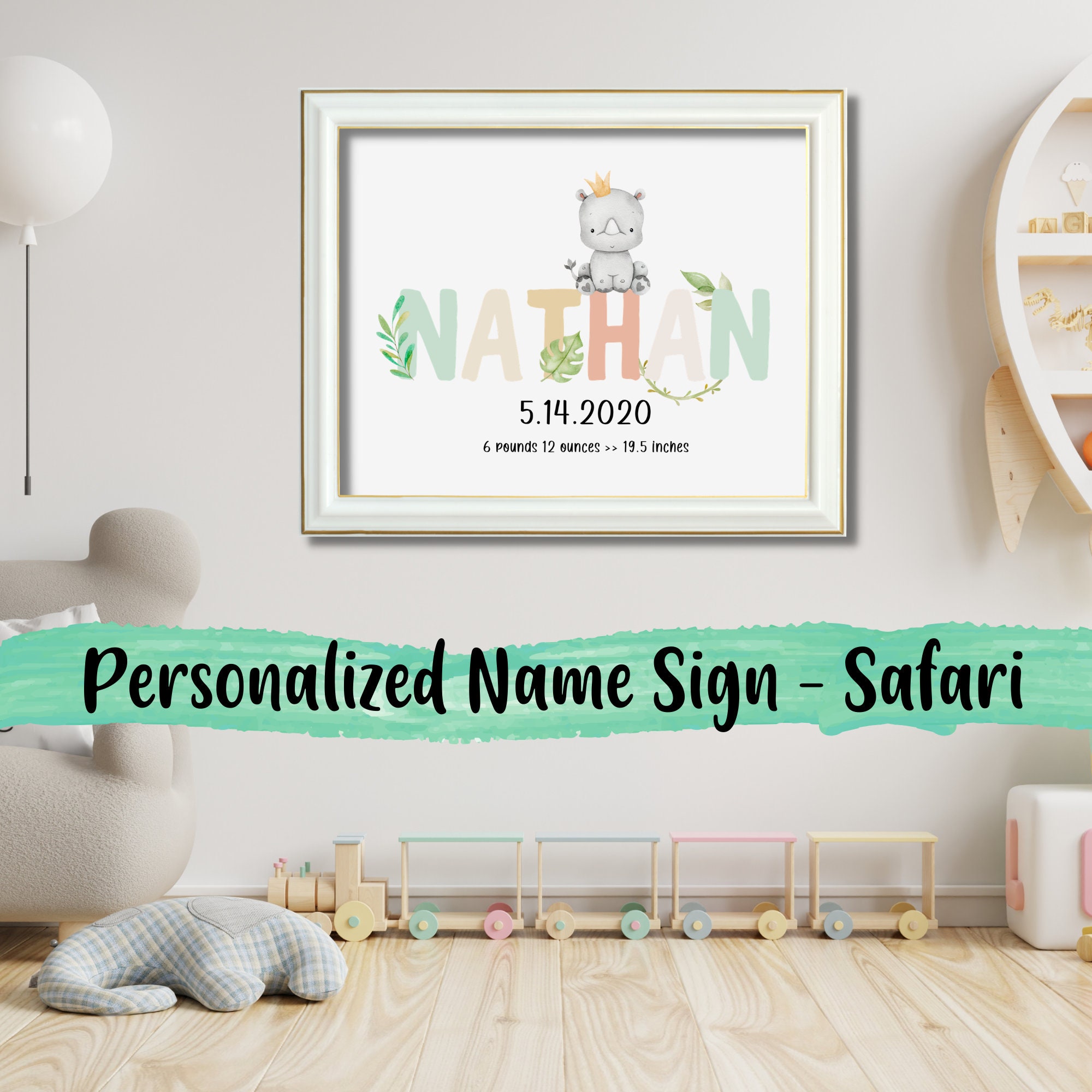 safari baby name sign