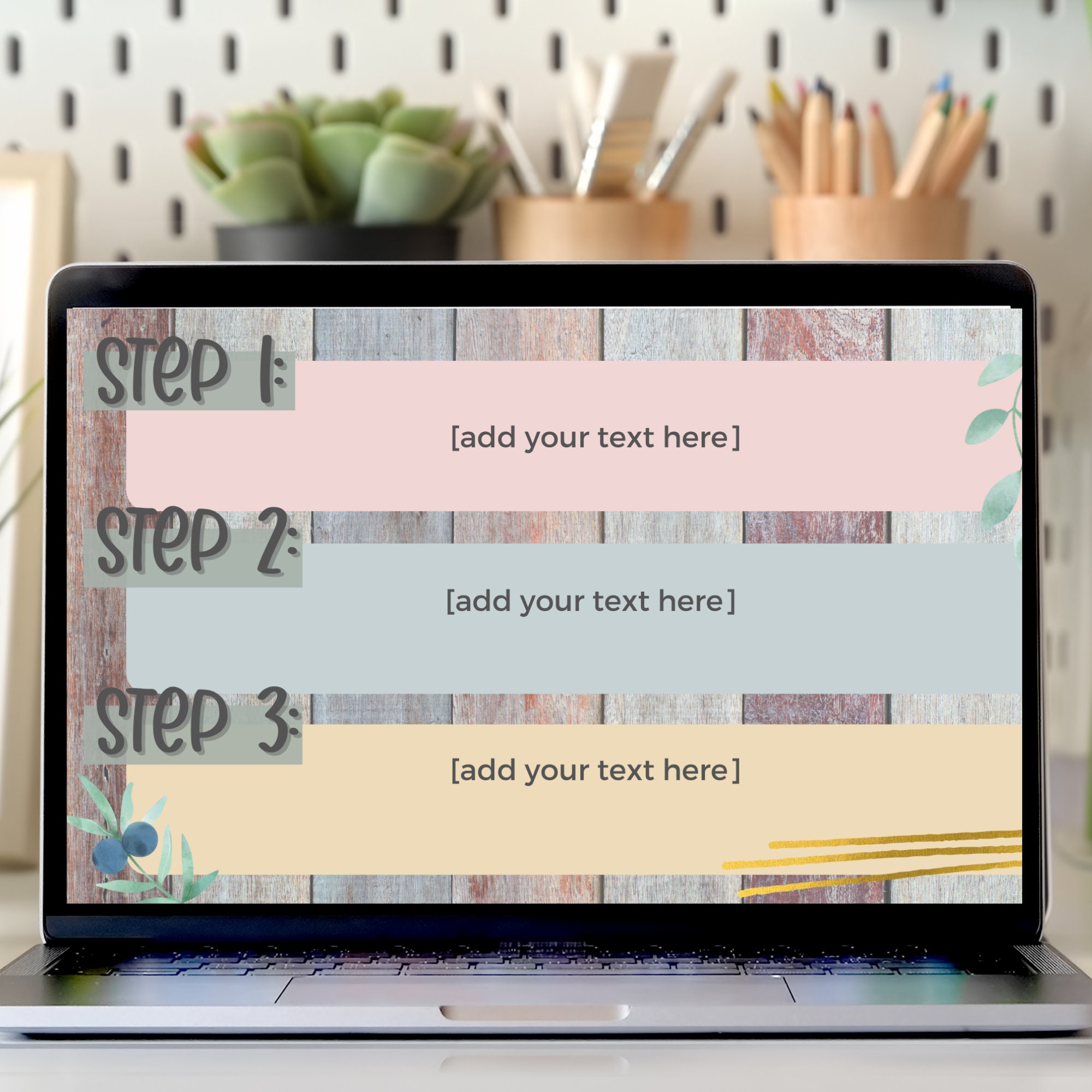 EDITABLE Slide Template | Farmhouse| Teacher Resources | Virtual ...