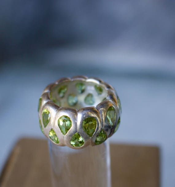 Sterling Silver. Peridot. Gorgeous, Wraparound St… - image 7