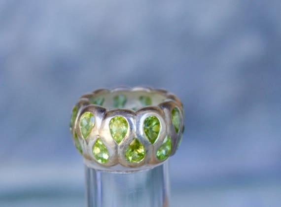 Sterling Silver. Peridot. Gorgeous, Wraparound St… - image 6