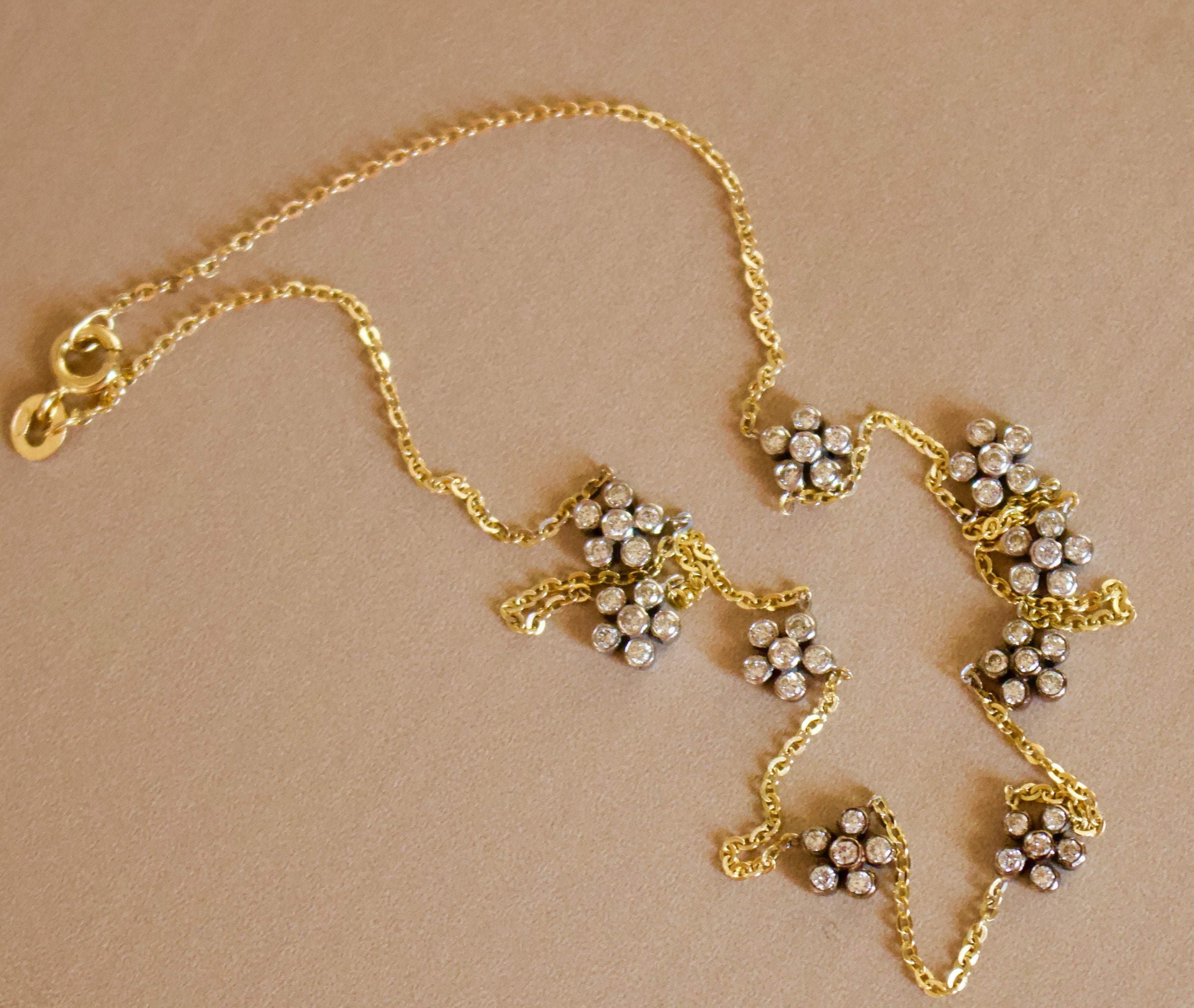 An Exquisite, Designer Style 18k Solid Yellow and White Gold