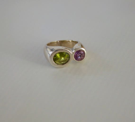 Elegant Sterling Silver with Genuine Peridot and … - image 4