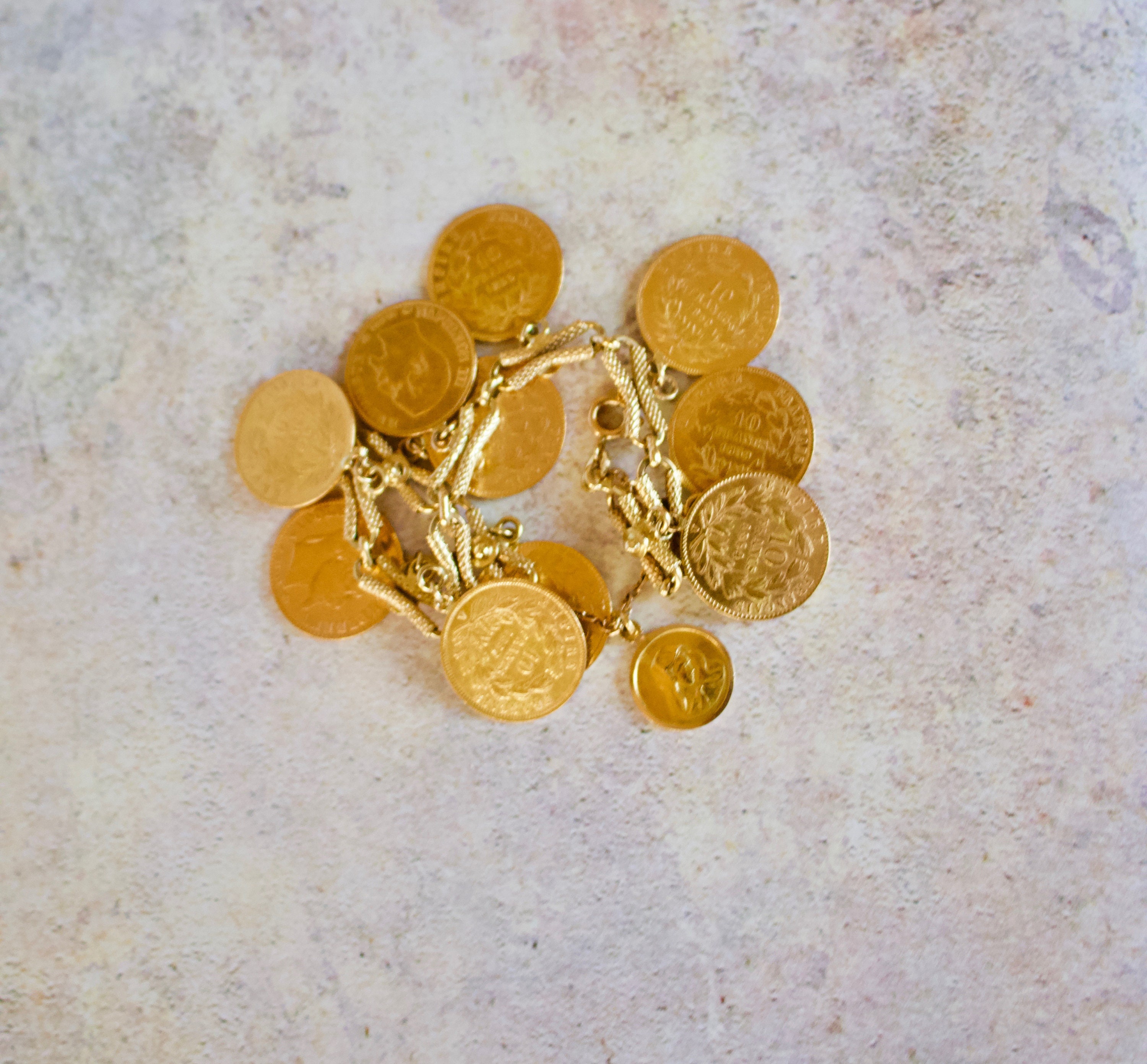◆NUMBERING◆コイルトグル チェーン ブレスレット GOLD NUMBERING】コイル シグネイチャー ブレスレット 14K Gold