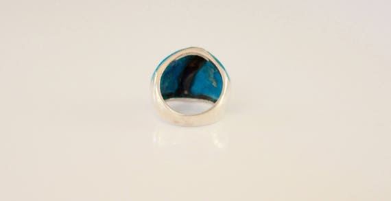 Gorgeous Sterling Silver with Turquoise Ring Size… - image 3