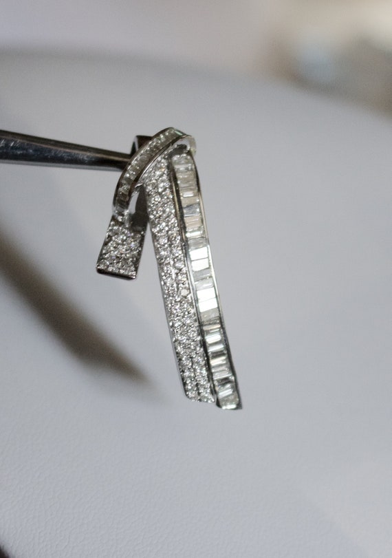 Diamonds. Gorgeous 18k Solid White Gold With Diam… - image 3