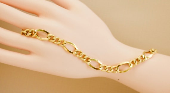 18k Solid Yellow Gold Bracelet. - image 4