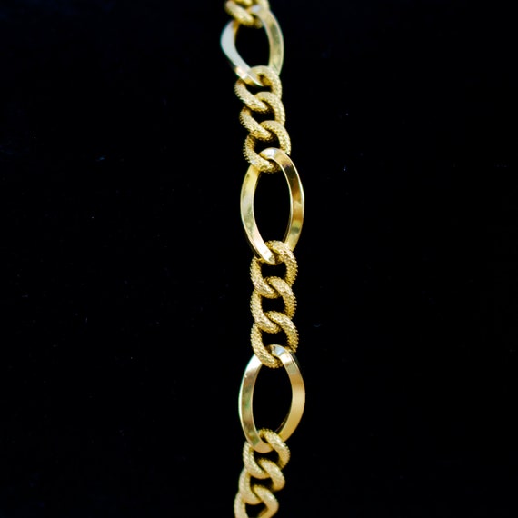 18k Solid Yellow Gold Bracelet. - image 5