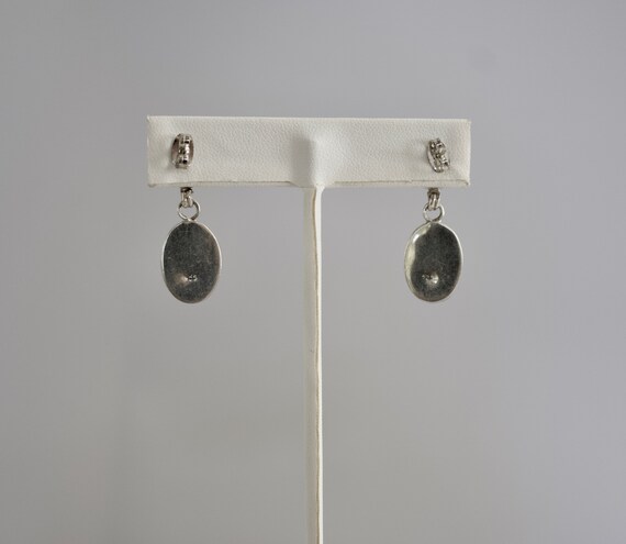 beautiful Larimar Set In Sterling Silver Earrings. View 2