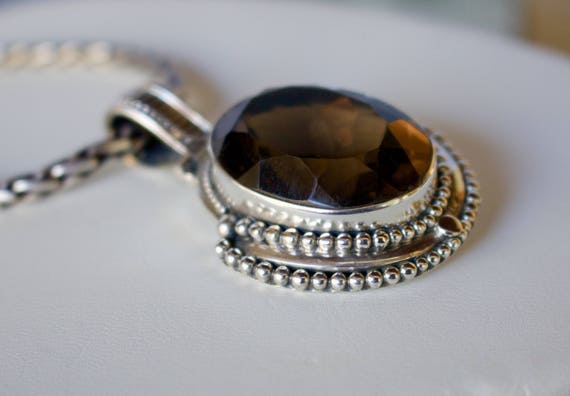 Handcrafted Sterling Silver. Smoky Quartz. Beauti… - image 5