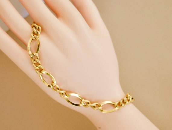 18k Solid Yellow Gold Bracelet. - image 2