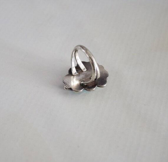 Handmade Turquoise Ring and Silver. View 5
