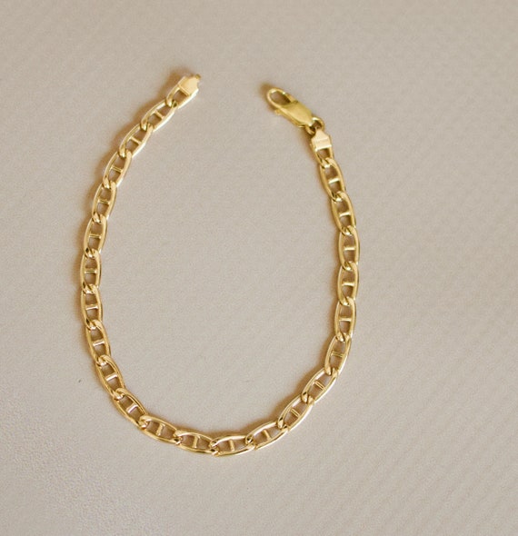 18k Solid Yellow Gold Bracelet.