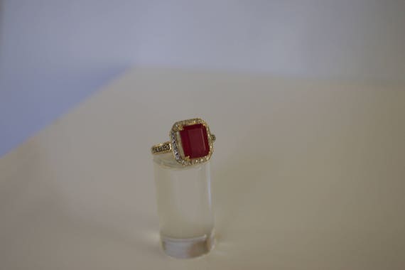 Gold. Ruby. Diamond. Gorgeous 10k Solid Gold with… - image 4