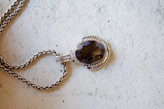 Handcrafted Sterling Silver. Smoky Quartz. Beauti… - image 3