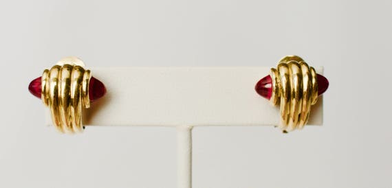 18k Heavy Solid Gold Ruby. Exquisite Solid 18k Go… - image 5