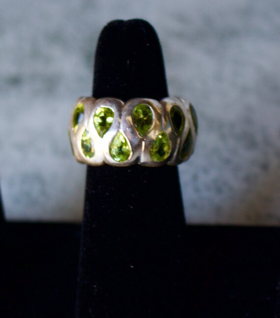 Sterling Silver. Peridot. Gorgeous, Wraparound St… - image 3