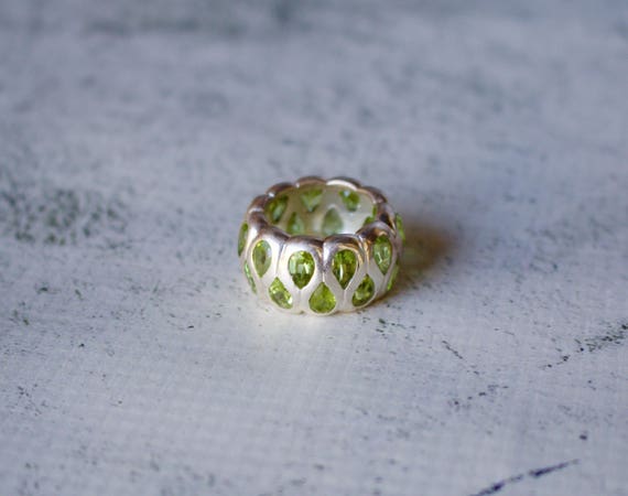 Sterling Silver. Peridot. Gorgeous, Wraparound St… - image 5