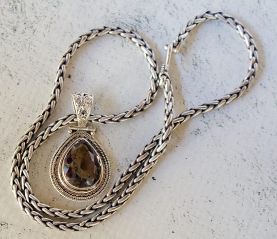 Sterling Silver. Smoky Quartz. Beautiful Sterling… - image 1