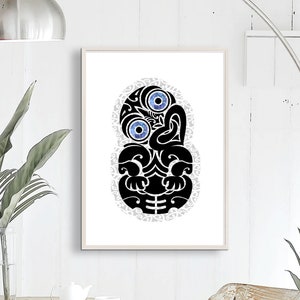New Zealand kiwi all blacks Tiki Digital Download Printable Decor Digital Print Wall Art Tattoo