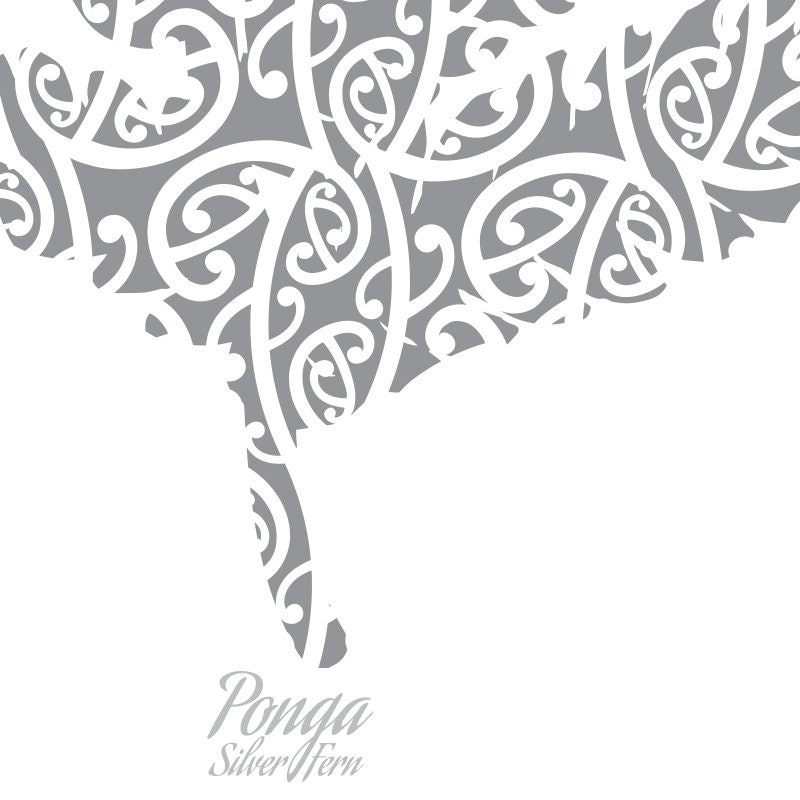 New Zealand Silver Fern, Digital Download, AVAILABLE IN MINUTES