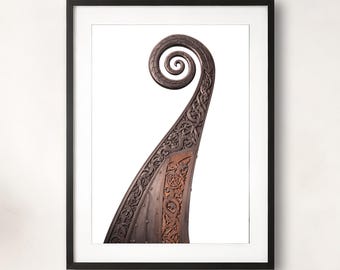 Norse Viking Art Bundle, Dragon Carving, Scandinavian Wall Art (Digital Download)