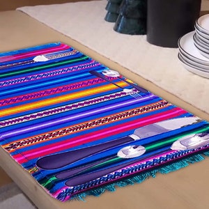Andean placemat set,andean,ethnic,Peruvian,Peru,Inca,aguayo,south america,decor,linen,Andean placemats,ethnic,individuales,Cusco placemats