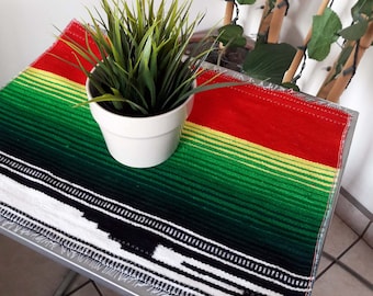 Mexican Serape, accent, table topper, placemat, tablecloth, mini serape, serape decor, Hispanic, ethnic, Mexican, Southwest, decor, placemat