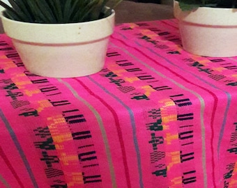 Hot pink, Mexican, fuchsia long table runner,Mexican tablecloth,Mexican party