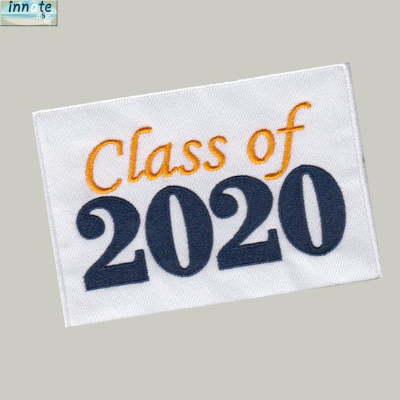 Senior Class of 2020 Graduation Patch Iron-on or Sew-on Applique Embroidered Patch 2021 2022 2023 2024-012