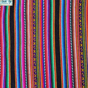 Aguayo fabric black, ethnic design,boho chic,Soho decor, Cusco decor, table runner,textiles,Soho design, hispanic,Andean fabric