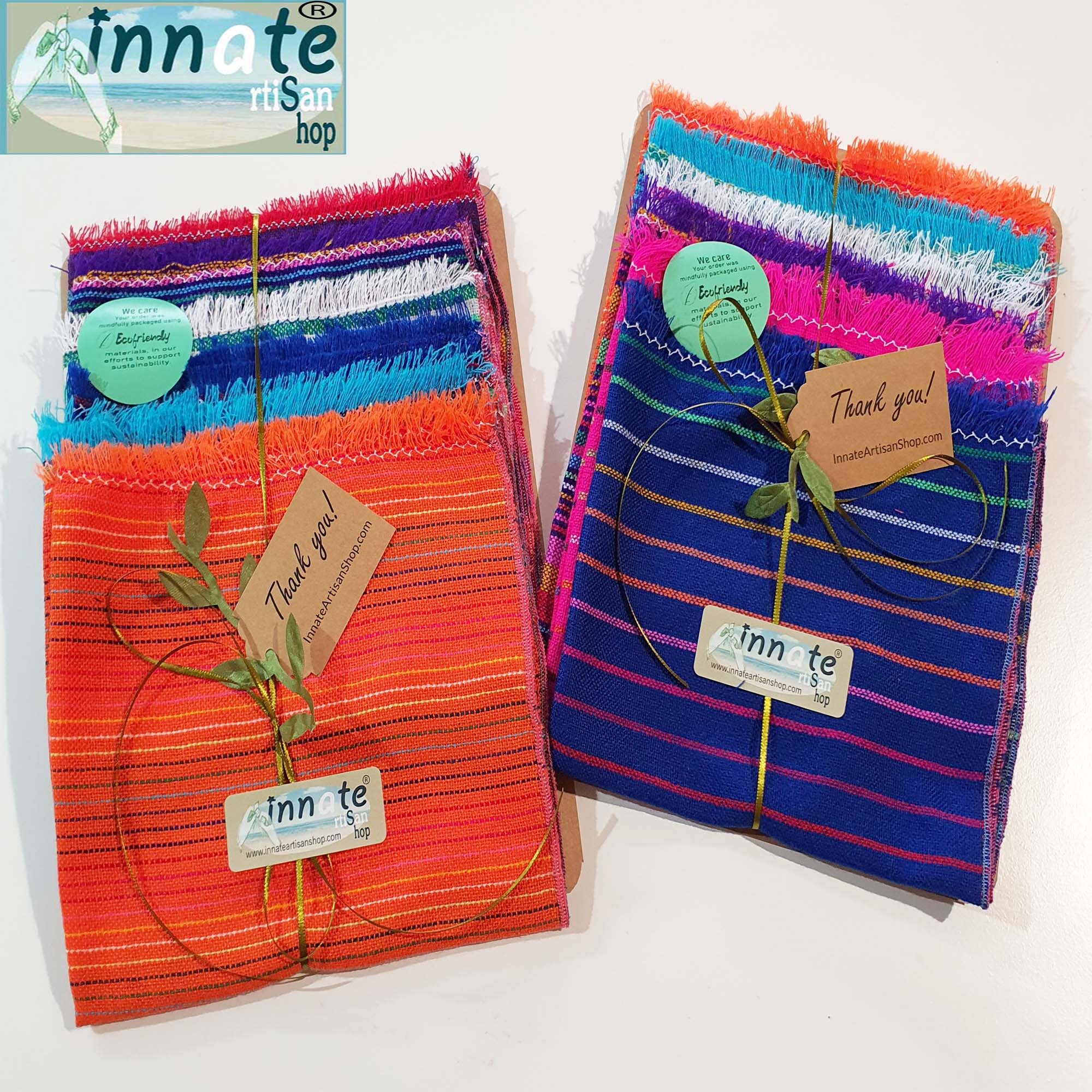 Ethnic 6 set Napkins Mexican Fiesta Decor Boho ethnic Linen Tribal linen Wedding Decor Mexican napkins cinco de