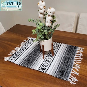 Farmhouse table topper, rustic, Mexican blanket, boho, centerpiece, ethnic,artisan