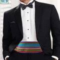 Aguayo Fabric Cummerbund: Andean Ethnic Tuxedo Band