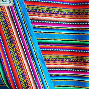 Tissé d'Amérique du Sud,Tissu aguayo,Tissu péruvien, design ethnique,Inca,Décoration Cuzco,Tissu péruvien,textile,Design Soho,hispanique,Tissu andin