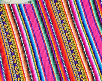 Andean hot pink, Fuchsia fabric,by yard,boho chic,Soho decor,Inca pattern,Cusco,Peruvian fabric,textiles,Soho design, Andean fabric