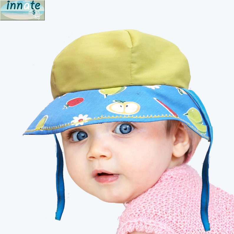 monogrammed baby sun hat