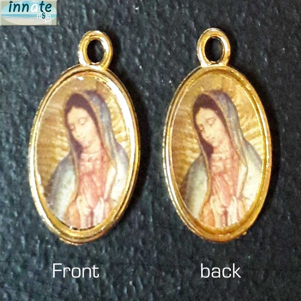 Mexican Virgin Mary Necklace Etsy