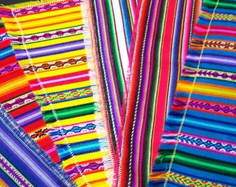 Placemats vivid colors,Sets, royal blue, orange,ethnic,Peruvian,Peru,Inca,aguayo,hispanic,decor,linen,Andean placemats,ethnic,individuales